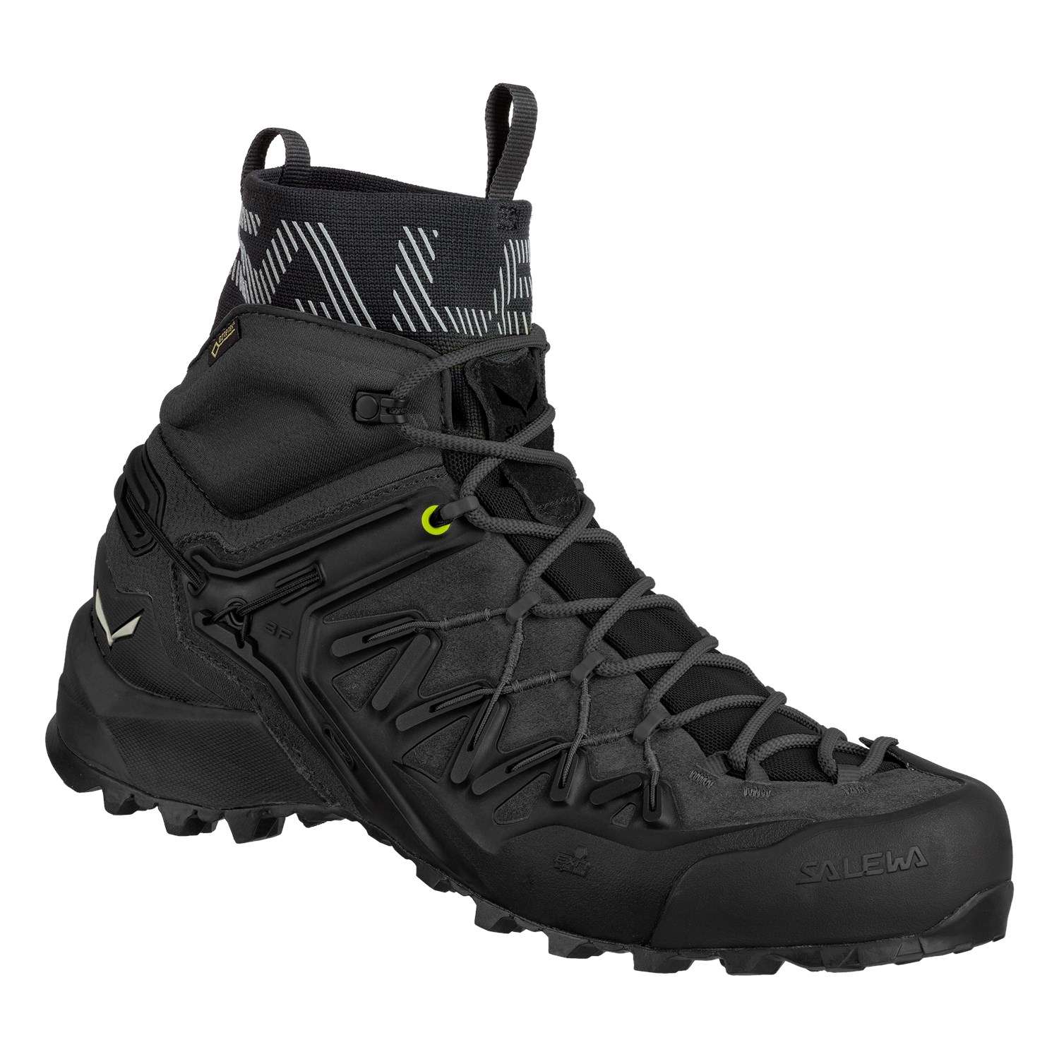 black hiking sneakers